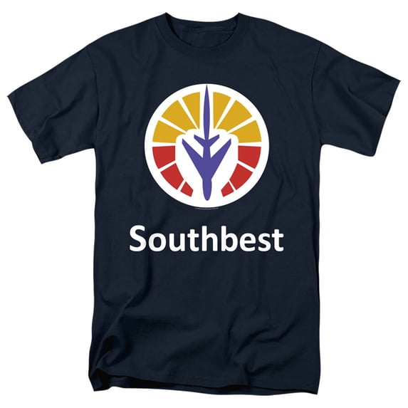 Jay And Silent Bob South Best S/S Adult 18/1 T-Shirt Navy