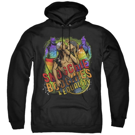Jay And Silent Boboochie Boochies And Equality Adult Pullover Hoodie Sweatshirt Black