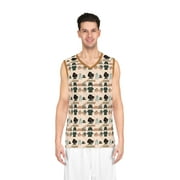 Jay Bu Couture Basketball Jersey (Light Brown))