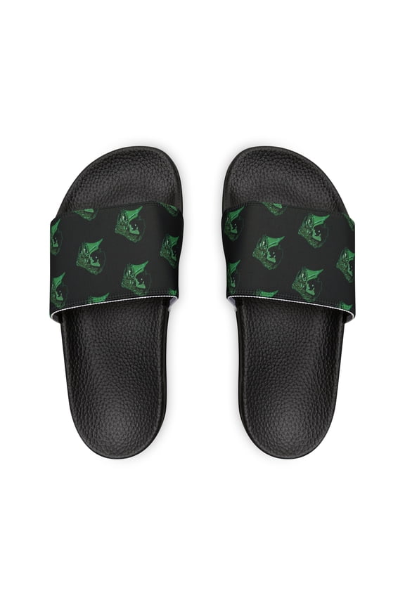 Jay Bu Couture Men's PU Slide Sandals (Black)