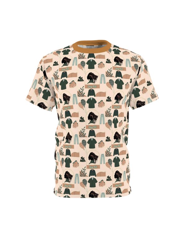 Jay Bu Couture Unisex Cut & Sew Tee (light Brown)