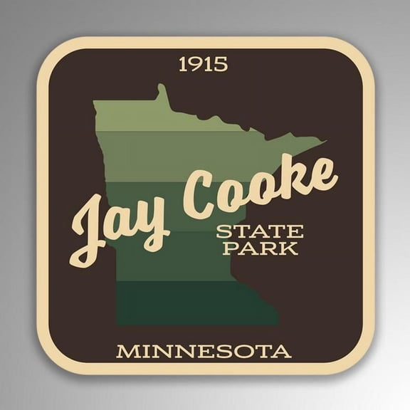 Jay Cooke State Park Decal Sticker | 4-Inches By 4-Inches | Vinyl Sticker | UV Protective Laminate | SP248