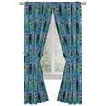 thumbnail image 1 of "Jay Franco Blue Microfiber Minecraft Monster Hunters Bedroom Curtains, 42\""Wx84\""L - 4 Piece Set", 1 of 5