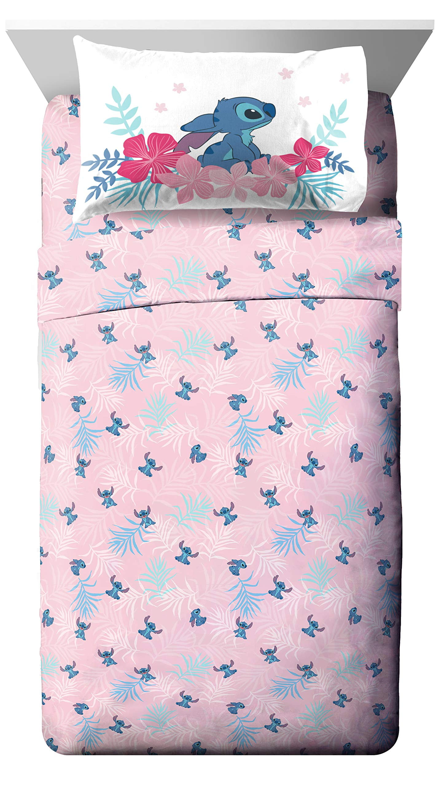 Jay Franco Disney Lilo & Stitch Paradise Dream Twin Sheet Set - 3 Piece ...