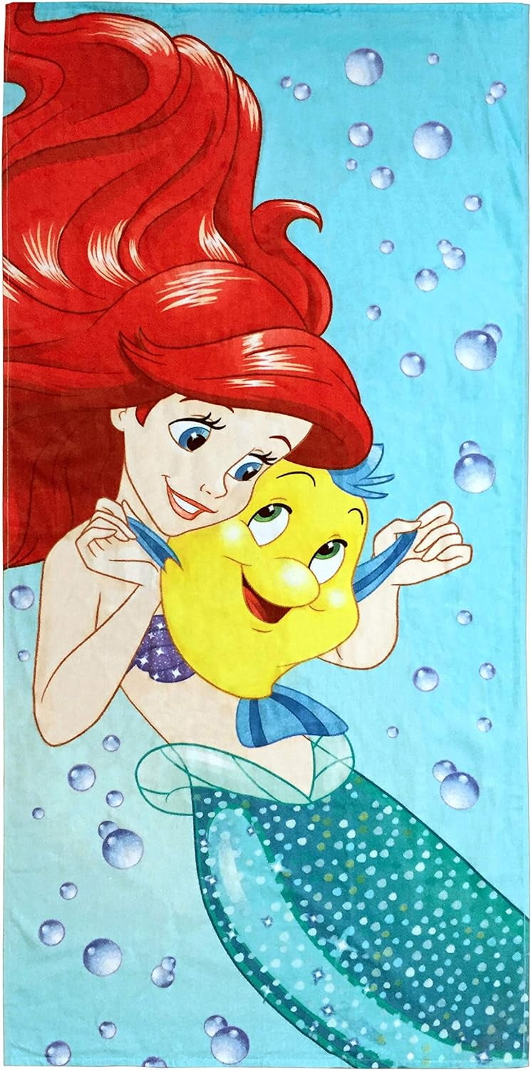Jay Franco Disney The Little Mermaid Princess Kids Bath/Pool/Beach