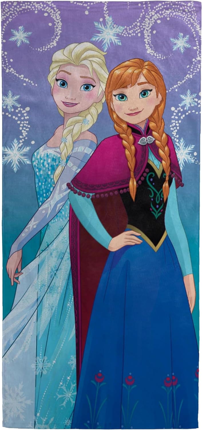 Jay Franco Frozen 2 Snowflake Sister Bath/Pool/Beach Towel, Multi 28” x ...