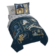 Jay Franco Kids Comforter Set Includes Sheets and Pillow Covers - Soft and Cozy Bed Set for Stylish Room Decor, Official Licensed Bedding, Blue - LEGO , 7 Piece Full