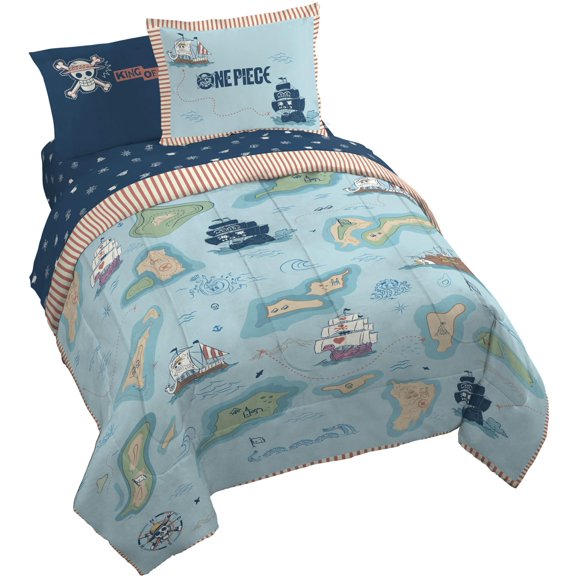 Jay Franco Kids Comforter Set Includes Sheets and Pillow Covers - Soft and Cozy Bed Set for Stylish Room Decor, Official Licensed Bedding, Multi - One Piece, 7 Piece Queen