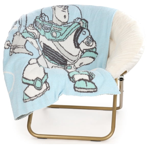 Jay Franco Kids Plush Throw Blanket – Soft & Comfy Fluffy 50x70 Inches Throw for Couch or Bed – Cozy Home Décor for Living Room & Bedroom, Multi - Toy Story