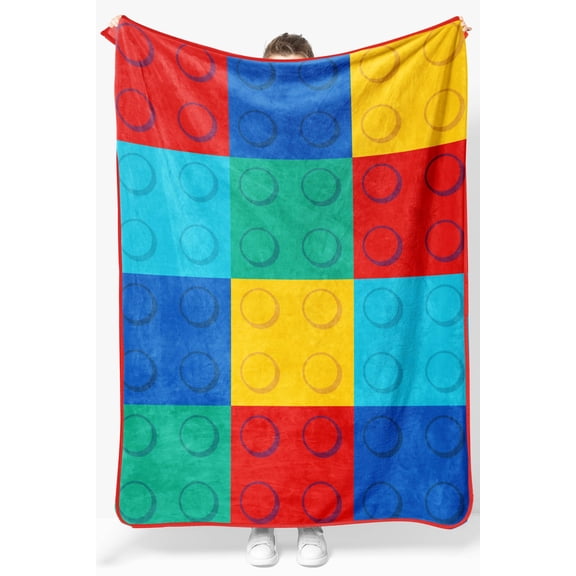 Jay Franco Kids Plush Throw Blanket  Soft & Cozy Fleece Throw for Bedroom & Couch Dcor, Official Licensed Product, Multi - LEGO, 46x60 - Throw Blanket