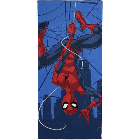 Jay Franco Marvel Spiderman Hi Neighbor Kids Bath/Pool/Beach Towel - Super Soft & Absorbent Fade Resistant Cotton Towel, Measures 28 x 58 inches (Official Marvel Product)