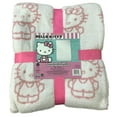 thumbnail image 1 of Jay Franco & Sons, Inc. Hello Kitty Blankets and Throws White with Pink Kitty Outline, Twin 60"x90", 1 of 2