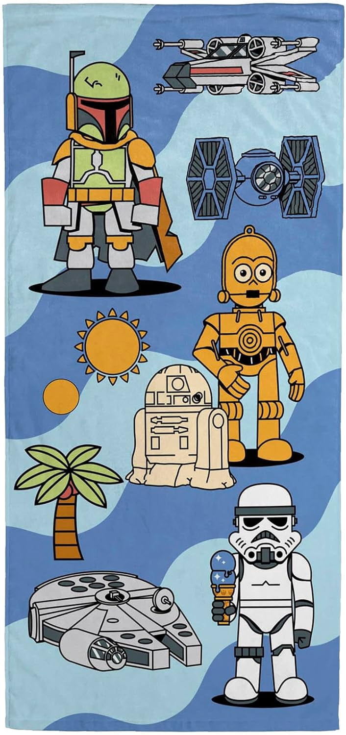 Jay Franco Star Wars Kids Bath Pool Beach Towel - Super Soft ...
