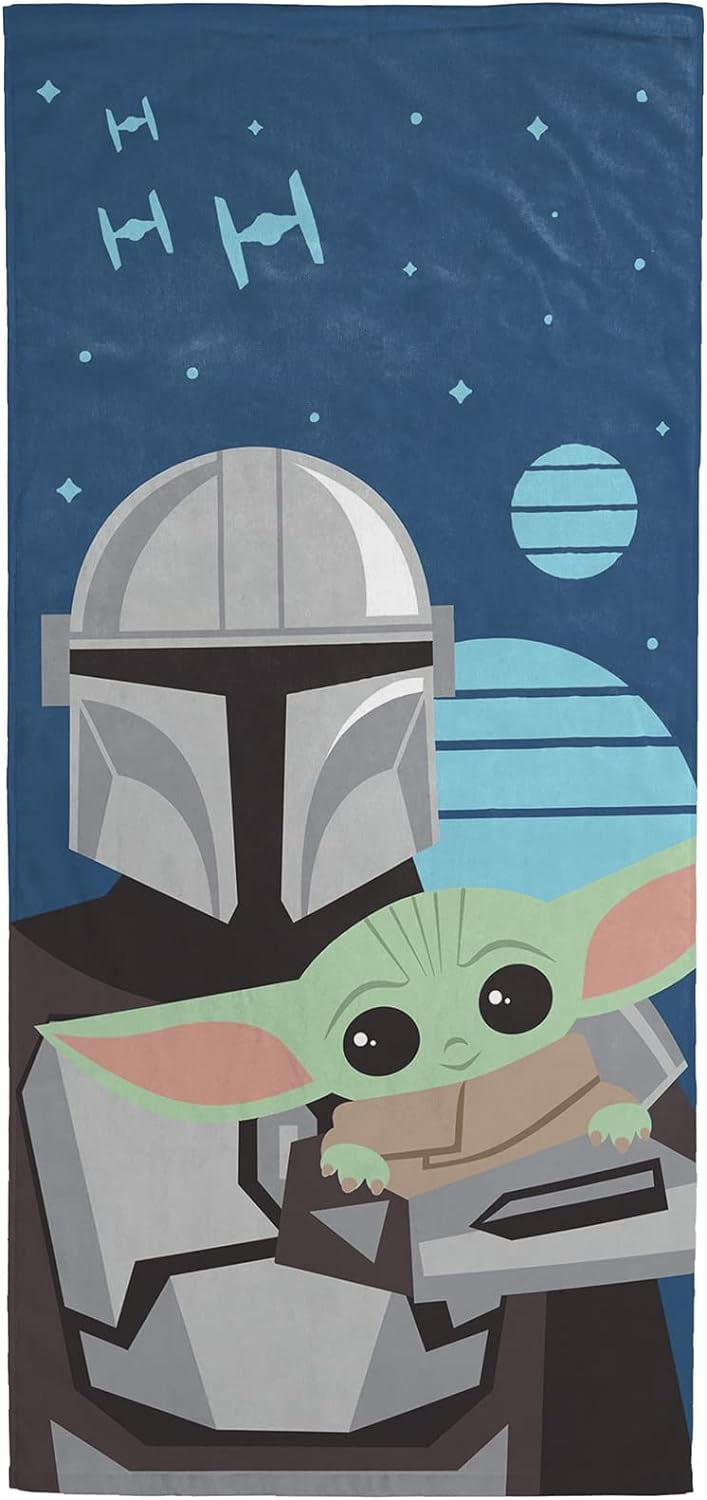 Jay Franco Star Wars The Mandalorian He's with Me Bath/Pool/Beach Towel ...