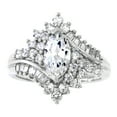 thumbnail image 1 of Jay Heart Designs 925 Sterling Silver Marquise Simulated White Diamond Ring, 1 of 2