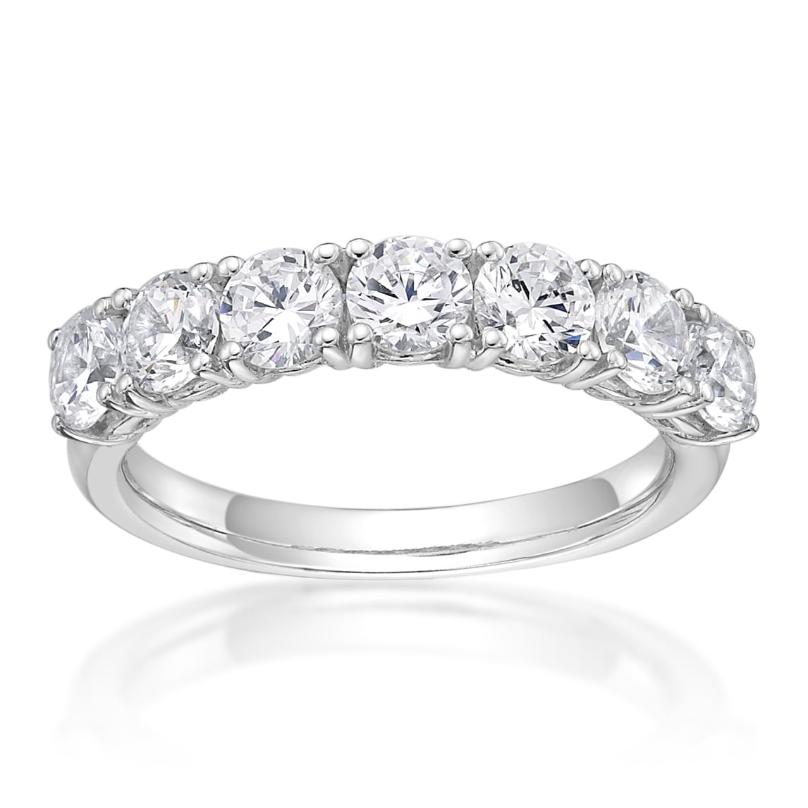Jay Heart Designs 925 Sterling Silver Simulated White Diamond Ring