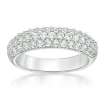 Jay Heart Designs 925 Sterling Silver Simulated White Diamond Ring