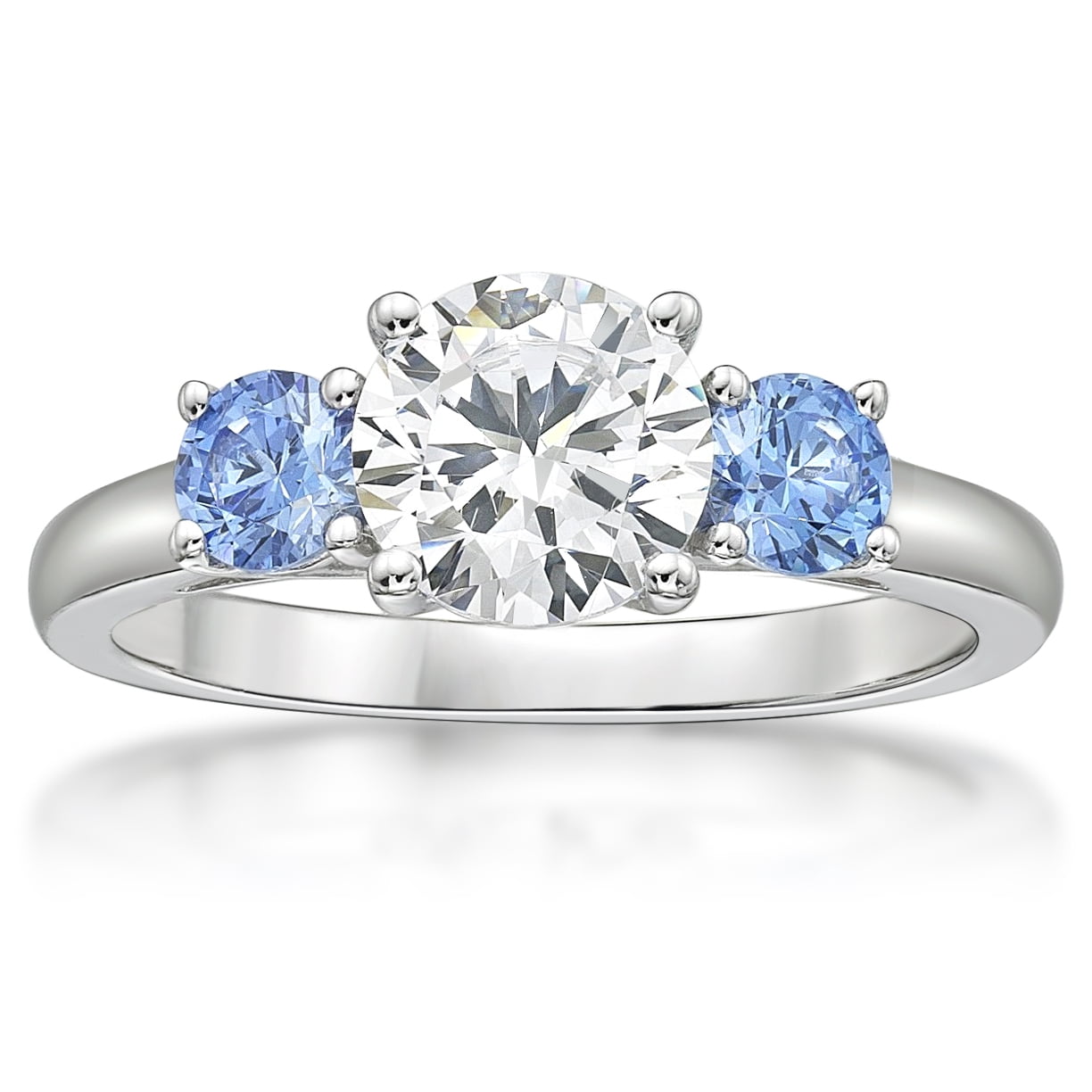 Ruby & Diamond Three Stone Dress Ring - Dracakis Jewellers