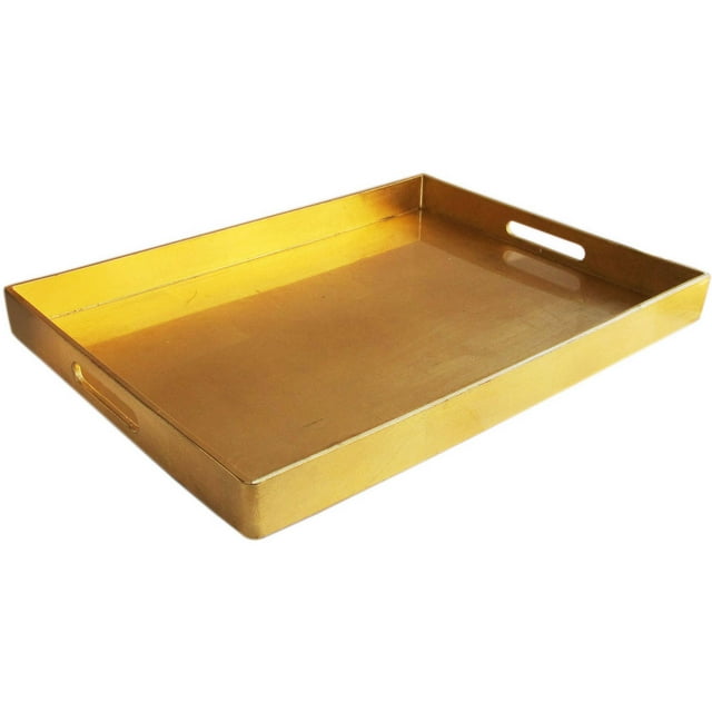 Jay Import Gold Metallic Tray, 14" x 19"