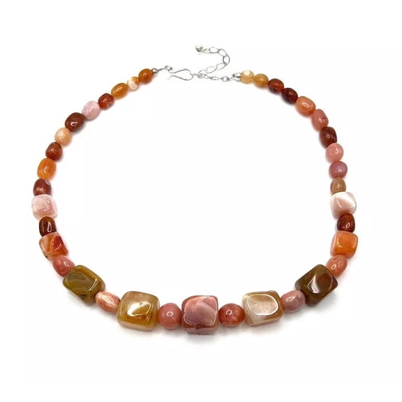 Jay King Sterling Silver Graduated Red Carnelian Beaded Necklace 20"