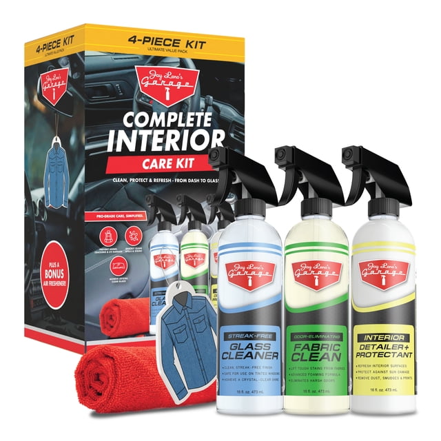 Jay Leno's Garage Complete Interior Care Kit for Dashboard, Seats ...