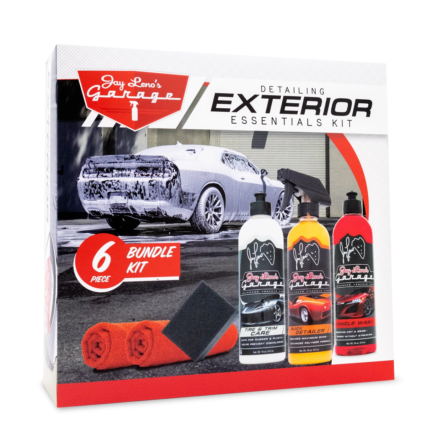 Jay Leno's Garage Exterior Essentials Detailing Kit (6 Piece)