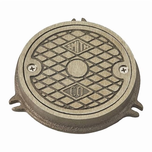 Floor Access Cover Floor Cleanout, Nickel Bronze, 4" 4810-04