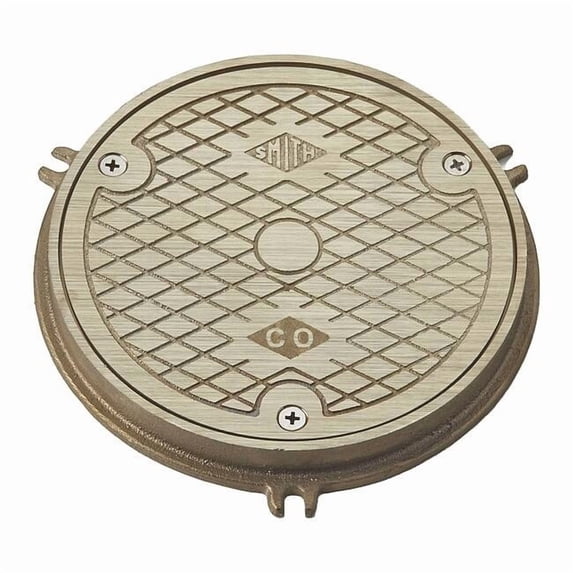 Floor Access Cover Floor Cleanout, Nickel Bronze, 6"