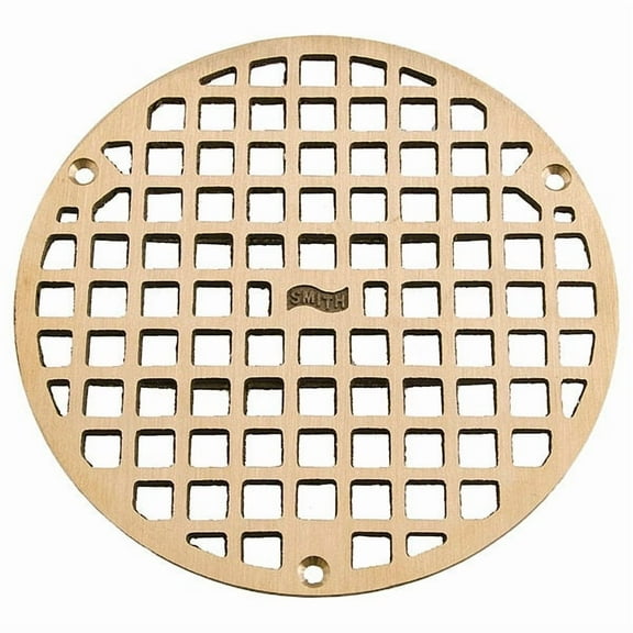 w/Screws, 7" Distance Between Holes Grate, Bronze, Screw, 7 9/16 in