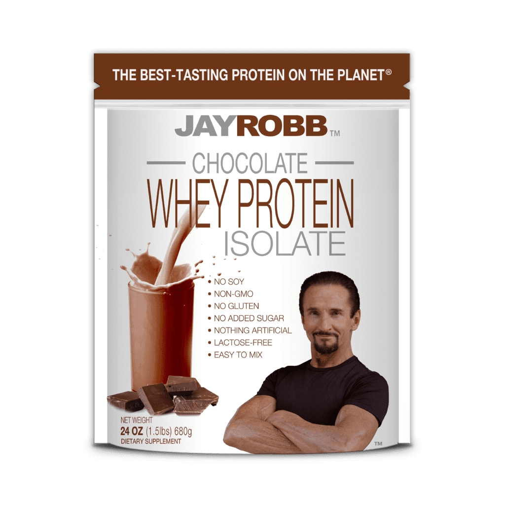 Jay Robb Whey Protein Isolate Powder Chocolate 1.5 lbs.