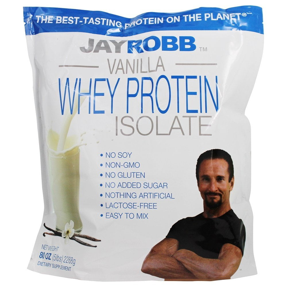 Jay Robb Whey Protein Isolate Powder Vanilla 5 lbs.