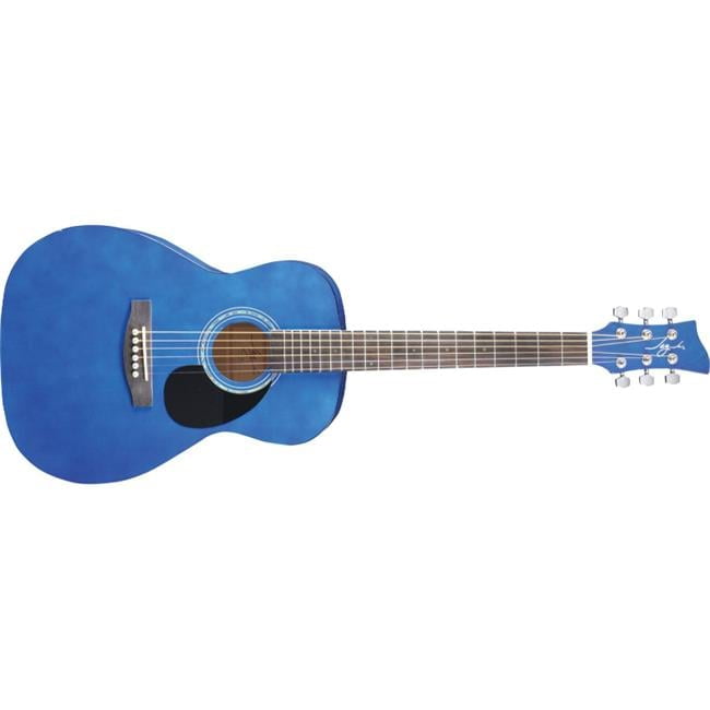 Jay Turser JJ43-TBL-A-U 22.86 cm Acoustic Guitar, Trans Blue