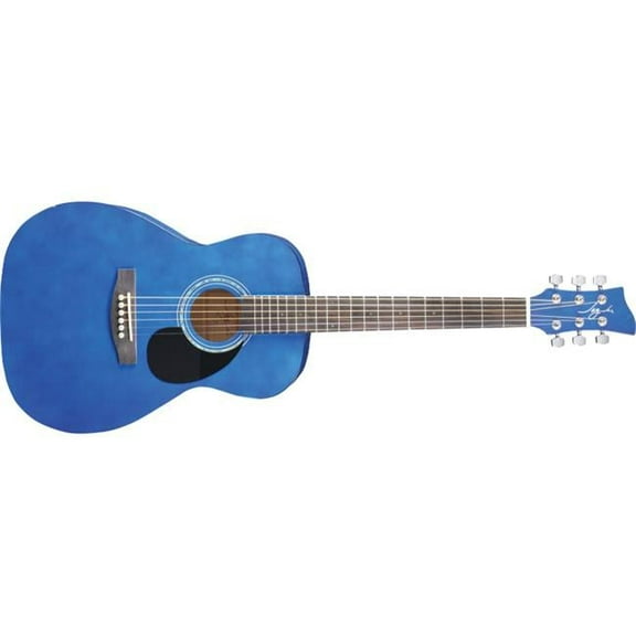 Jay Turser JJ43-TBL-A-U 22.86 cm Acoustic Guitar, Trans Blue