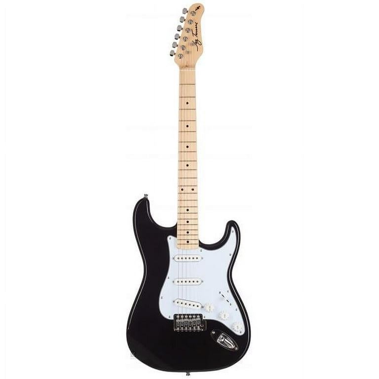 Jay Turser Double Cutaway Maple Guitar, Black - Walmart.com