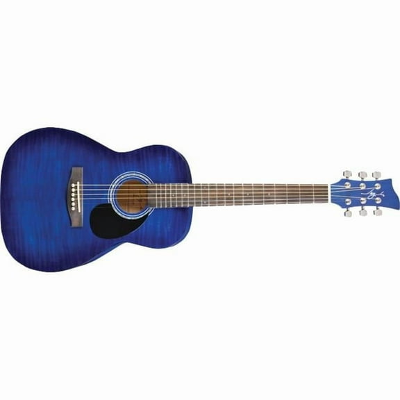 Jay Turser JJ43F Acoustic Guitar - Flamed Top Blue Burst Finish