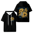 thumbnail image 1 of Jay Wheeler Botanical Hooded T-shirt Women Men Fashion Short Sleeve Tee, 1 of 2