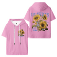 thumbnail image 1 of Jay Wheeler Botanical Hooded T-shirt Women Men Fashion Short Sleeve Tee, 1 of 2