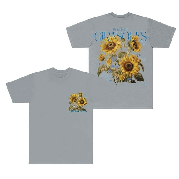 Jay Wheeler Botanical T-Shirts Girasole Album Merch pure cotton short sleeved T-shirt for men and women, fashionable round neck top