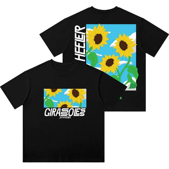 Jay Wheeler Dia Soleado Wash T-Shirts Girasoles Album Merch Summer Unisex Cotton Short Sleeve Tee