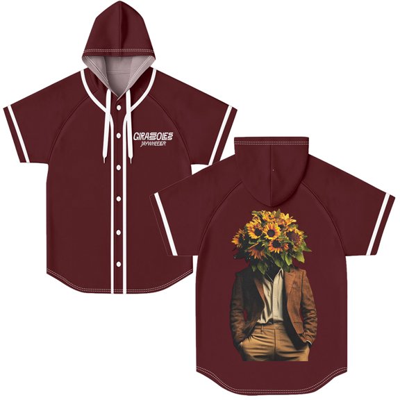 Jay Wheeler Girasoles Album 2025 Hooded Baseball Jersey Cosplay 3D Button-up Shirt