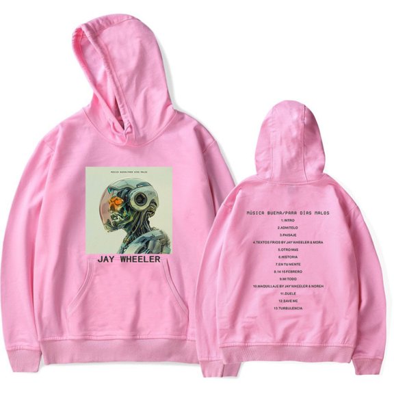 Jay Wheeler Musica Buena para Dias Malos Merch Hoodie Pockets Drawstring Unisex Hooded Sweatshirt Fashion Clothing