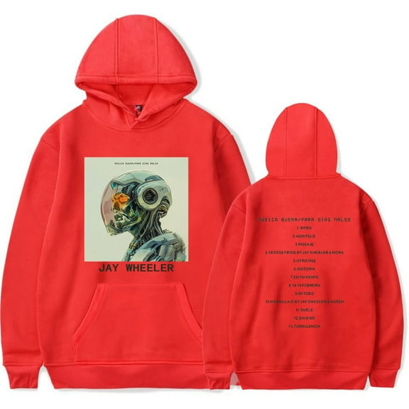 Jay Wheeler Musica Buena para Dias Malos Merch Hoodie Pockets Drawstring Unisex Hooded Sweatshirt Fashion Clothing