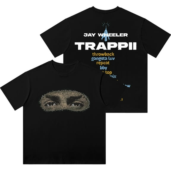 Jay Wheeler TRAPPii Eyes Vintage Wash Tee Cosplay Women Men Fashion Short Sleeve Cotton T-Shirts