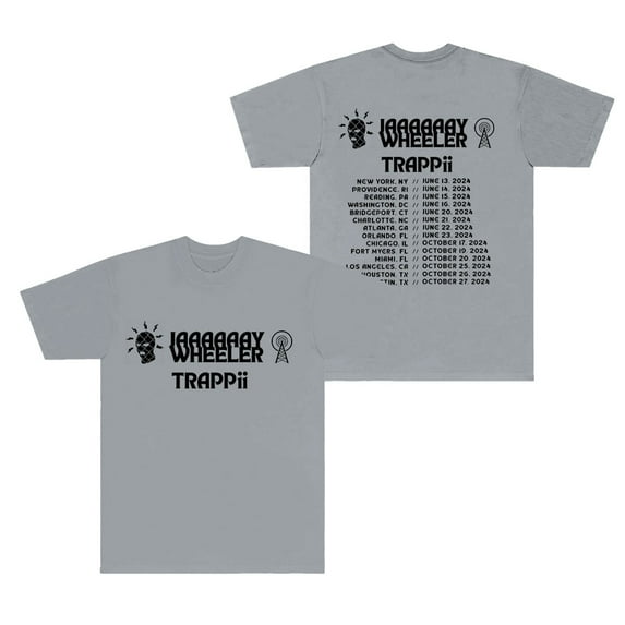 Jay Wheeler TRAPPii Tour T-shirts New Logo Merch Tee Summer Women Men Fashion Casual Short Sleeve Streetwear