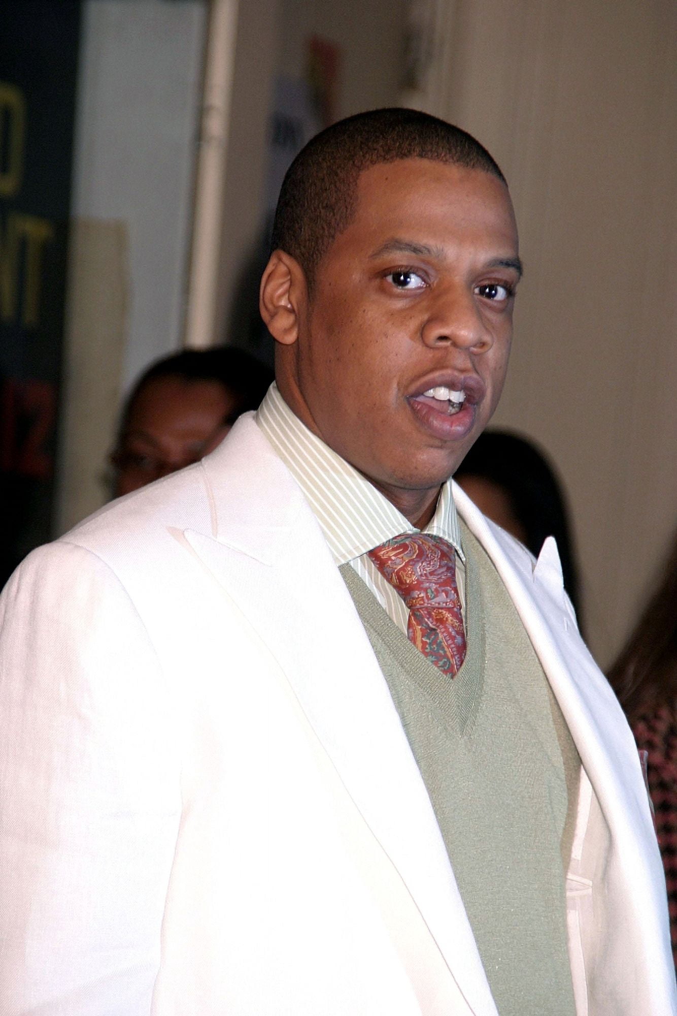Jay Z At Arrivals For Opening Of Julius Caesar With Denzel Washington Canvas Art - (16 x 20)
