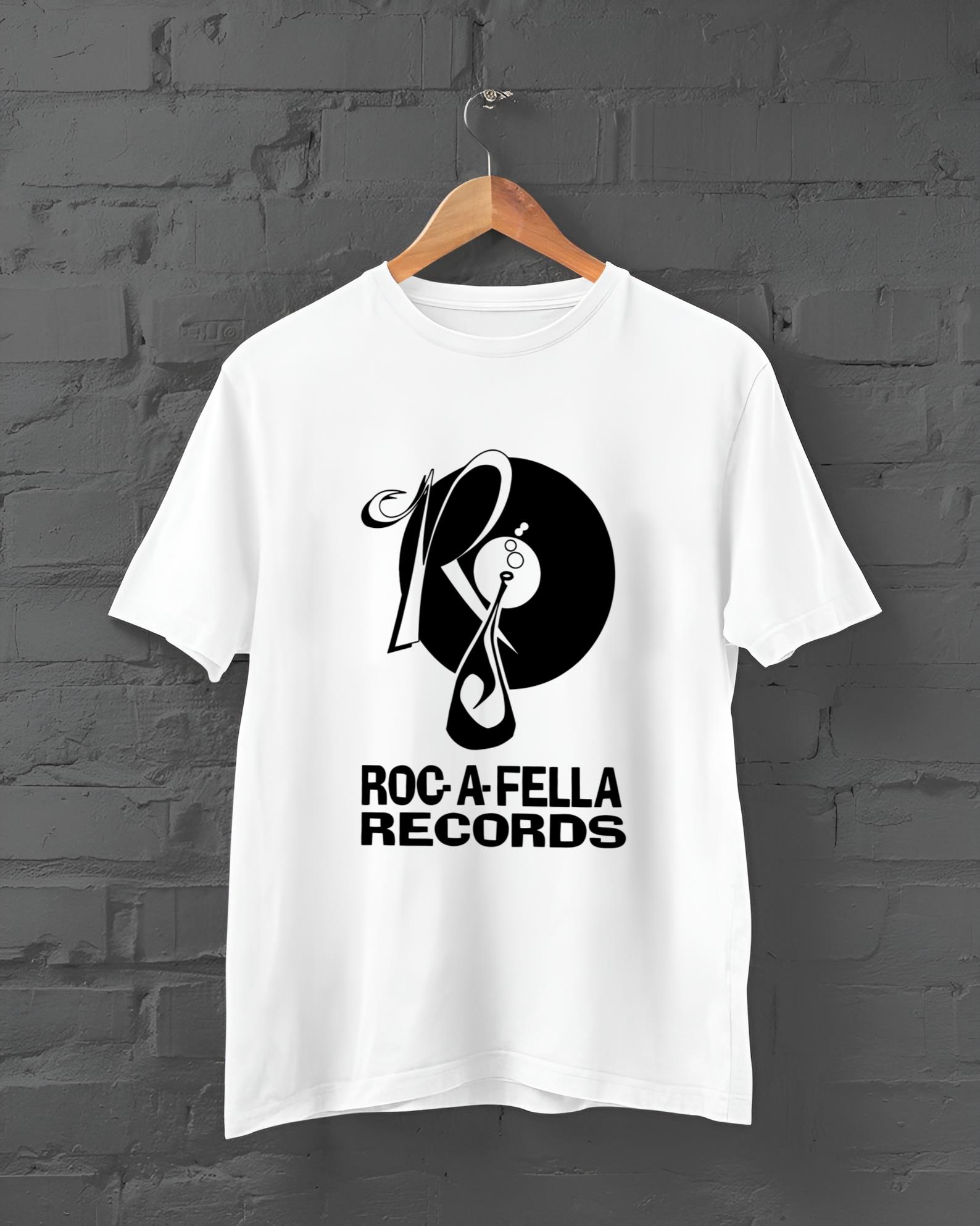 Roc-A-Fella Records Tシャツ ロカフェラ JAY-Z Vintage 90s Rocafella Records rap tee xxxl NYC Jay-Z Made in