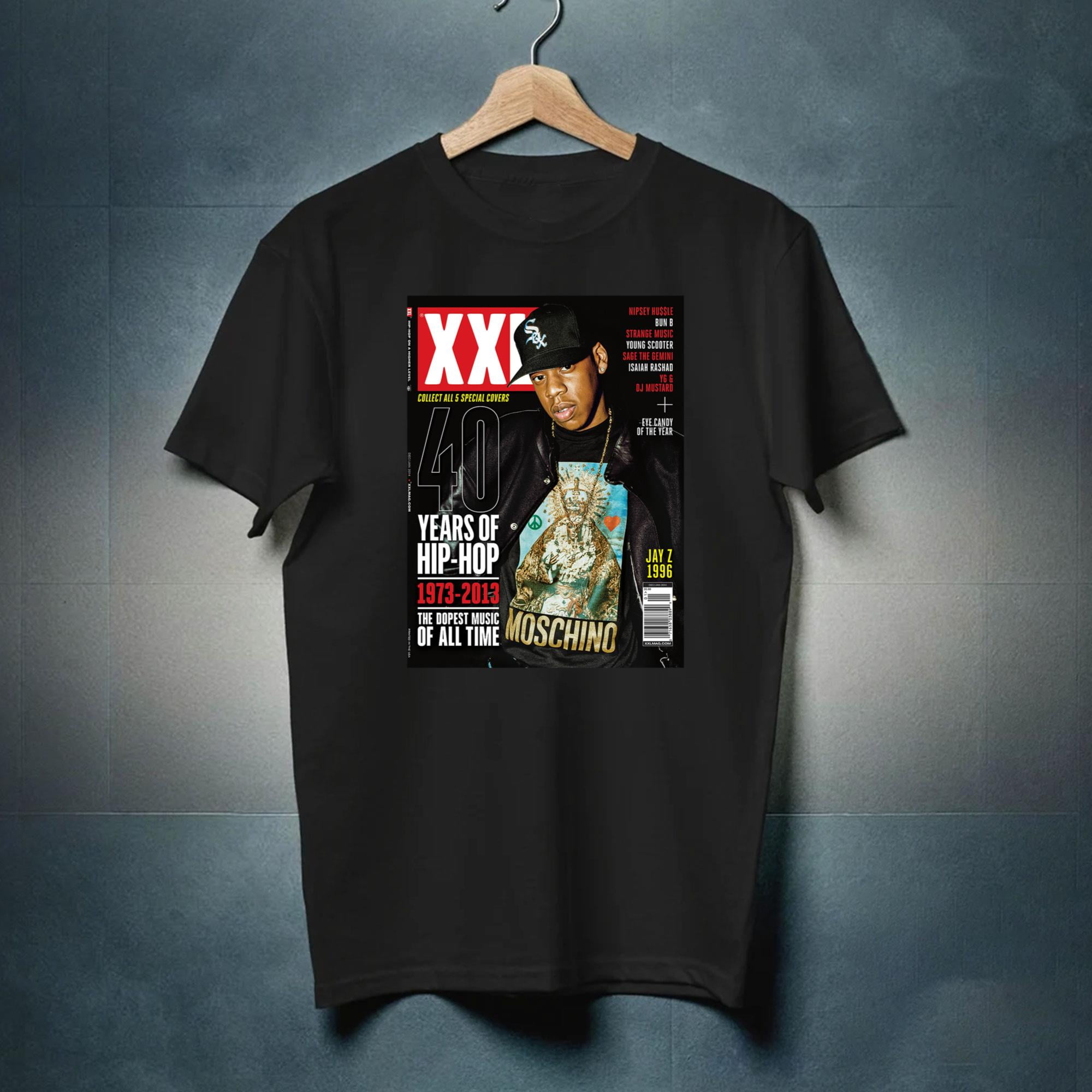 Jay Z XXL Magazine Cover T Shirt Retro 90s Rap Graphic Tee
