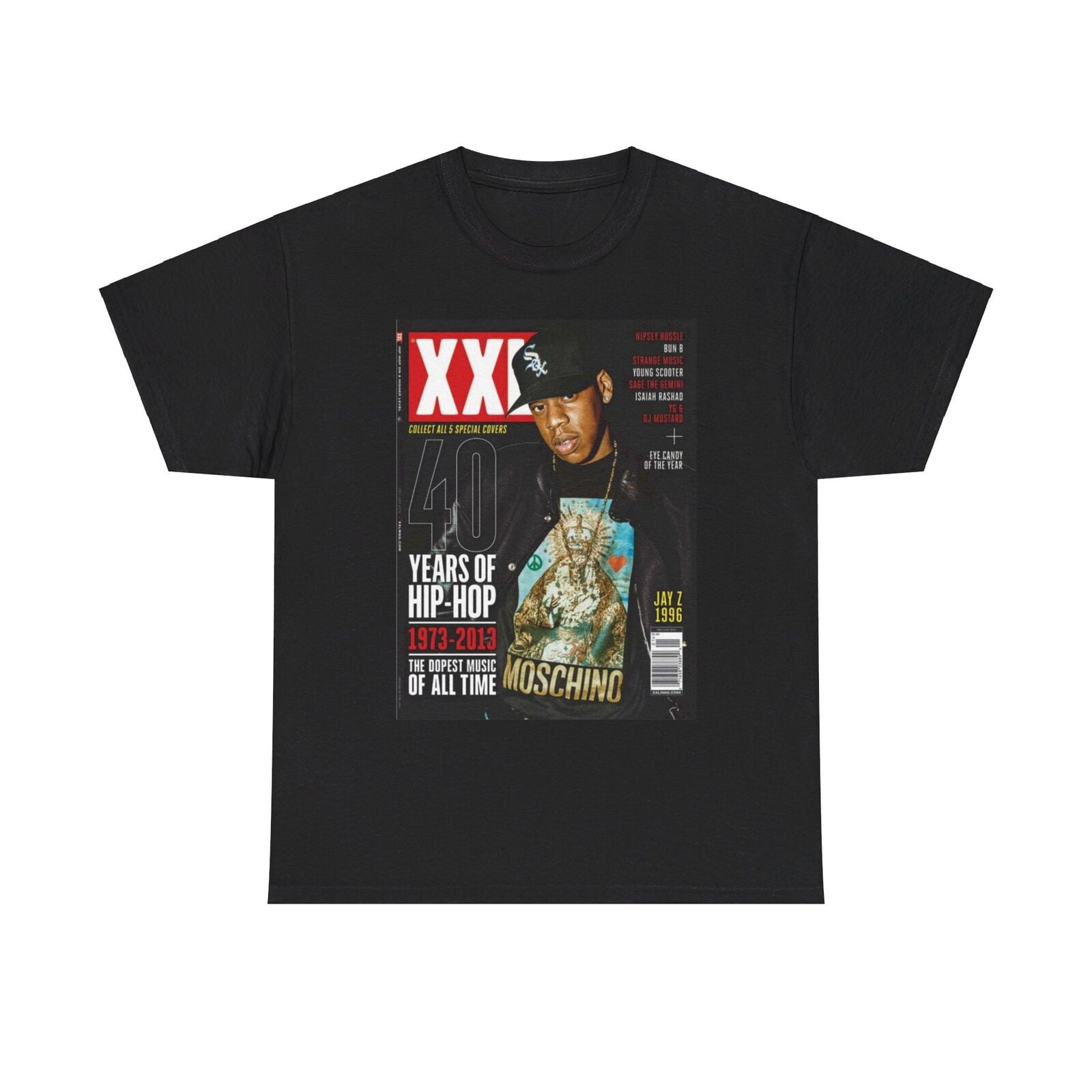 Jay Z XXL Magazine Cover T Shirt Retro 90s Rap Graphic Tee 