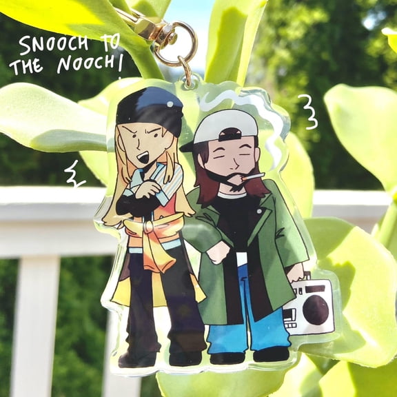 Jay and Silent Bob acrylic charm (1 keychain)