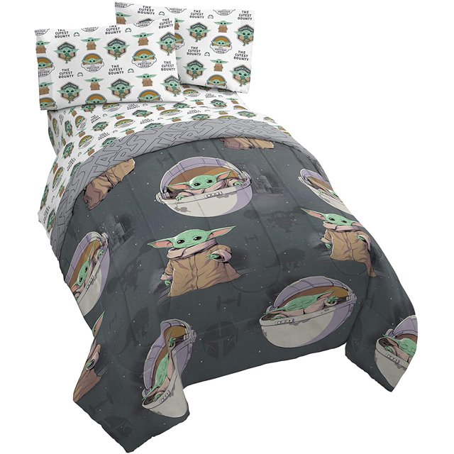 Jay franco StarWars The Mandalorian The Child 4 Piece Twin Bed Set